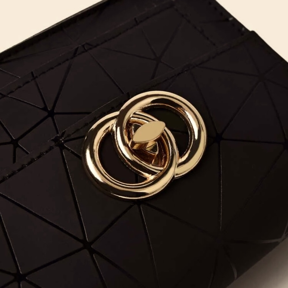 ✨Black and gold satchel purse